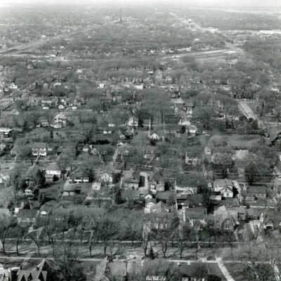 Aerial View, Elmhurst neighborhood