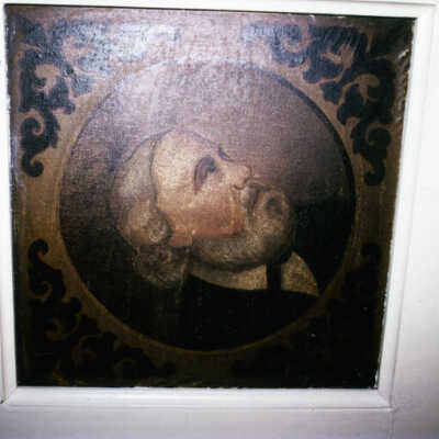 House at 117 Willow Road, dining room ceiling detail