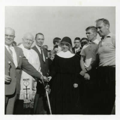 Immaculate Conception Parish Center, groundbreaking