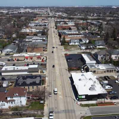 Aerial View, York Street Corridor