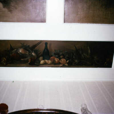 House at 117 Willow Road, dining room ceiling detail