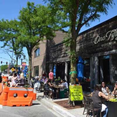 Curbside Dining at Elmhurst One Fifty One Restaurant