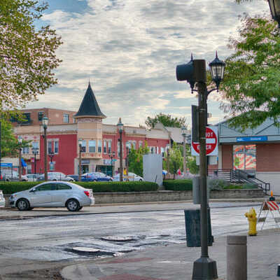 York Street and First Street intersection