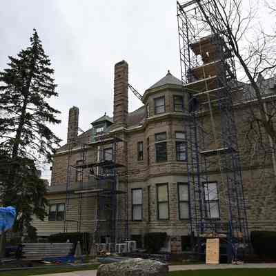 Construction at the Elmhurst History Museum