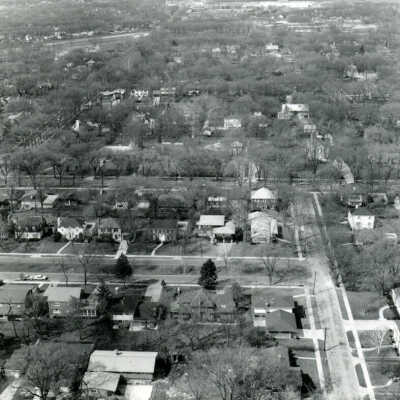 Aerial View, Elmhurst neighborhood