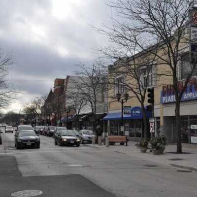 Intersection of N. York and Schiller Streets