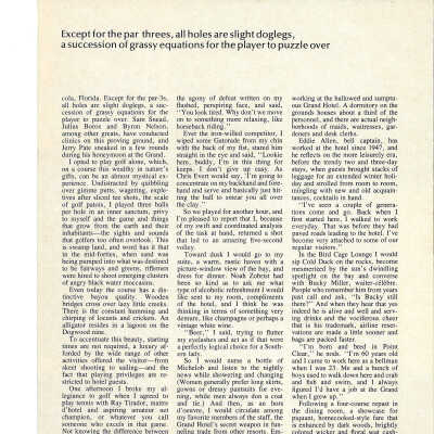 Golf Magazine Article