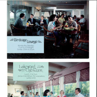Birdcage Lounge and Lakewood Club Room promotional images