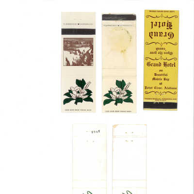 Matchbook cover from 1950's and 1960's - Grand Hotel