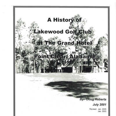 History of Lakewood Golf Cover