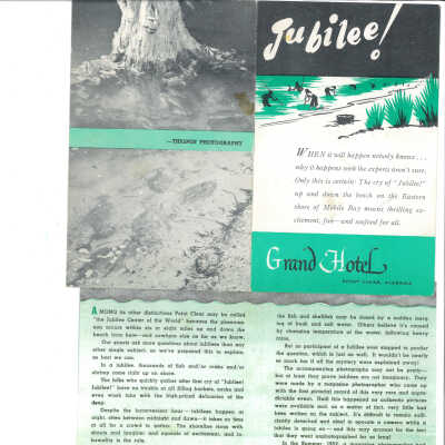 Jubilee pamphlet for hotel guests