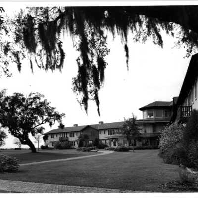 Bayside view of Main Hotel in mid-1940's; the "new" third Grand Hotel at Point Clear, AL.