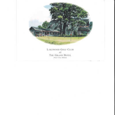 LW Golf Note Card