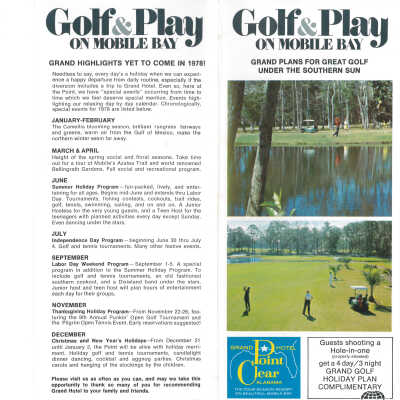 Golf Brochure 1968