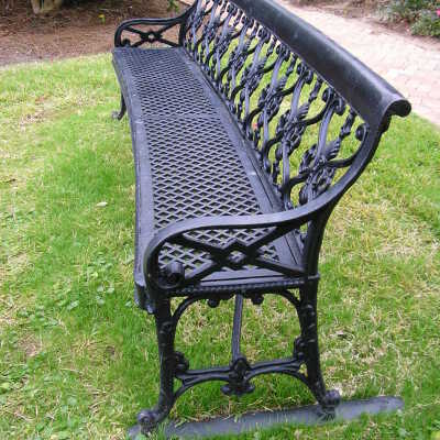 Historic Iron Bench at Grand Hotel
