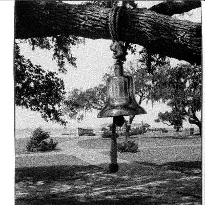 Operation Ivory Soap 1944/45 - Ship bell hanging from live oak tree branch