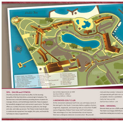 Property site map - Grand Hotel circa 2009, used as part of check-in piece