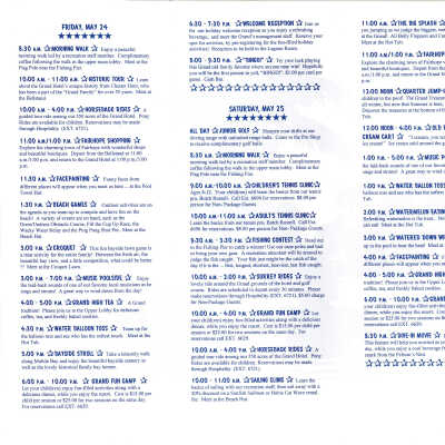 1996 Memorial Day Weekend Activities at the Grand page 2