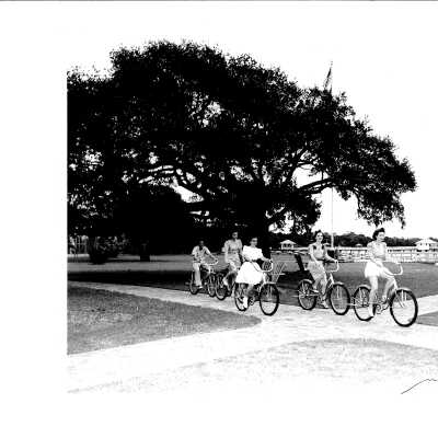Bicycles have always been a popular way to enjoy the Point Clear resort