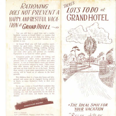1943 Brochure - Grand Hotel