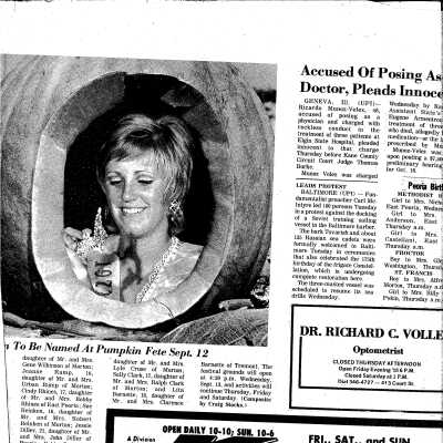 Pumpkin Queen 1971