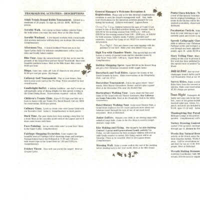 1996 Grand Thanksgiving Activities page 2