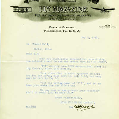 Letter from Fly Magazine