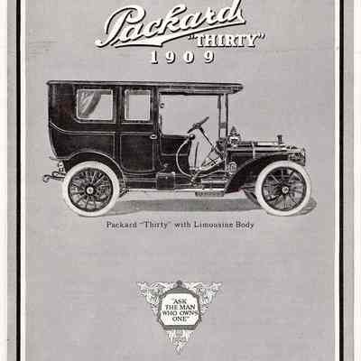 Packard Car Ad 1909 Thirty
