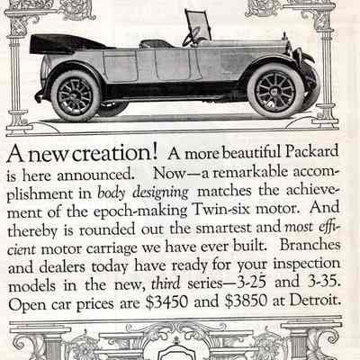 Packard Twin Six New Creation Ad