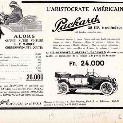 packard 38 French Ad