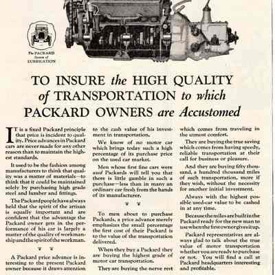Packard Insure High Quality Ad