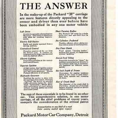 Packard 38 The Answer Ad
