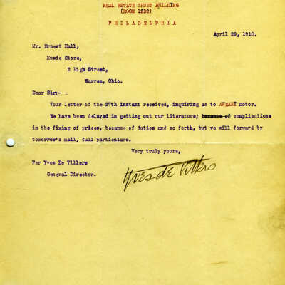 Letter from the General Office of Aviation