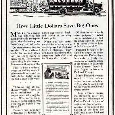 Packard Little Dollars Save Big Ones Ad