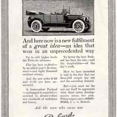 Packard Twin 6 Great Idea Ad