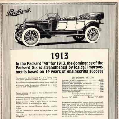 1913 Packard 48 Ad
