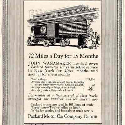 Packard Motor Truck Ad