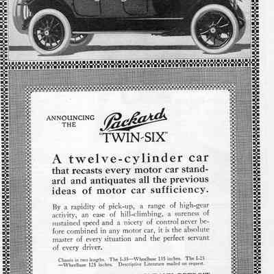 Packard Twin Six Ad