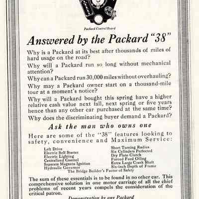 Answered by Packard 38 Ad