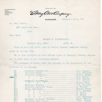 Letter to George L. Weiss to E.L. Strong ,December 21, 1899