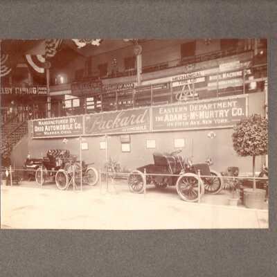 Packard Models "C" and "F" at Madison Square, 1900
