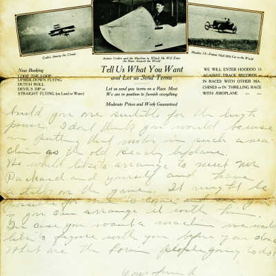 Letter from Corbin's Exhibition Company