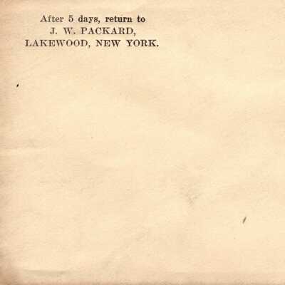 J.W. Packard Envelopes