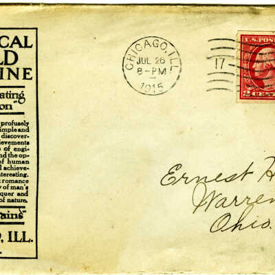 Letter from Technical World Magazine