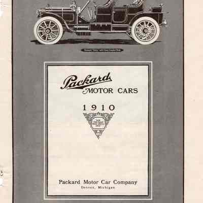 Packard Car Ad 1910