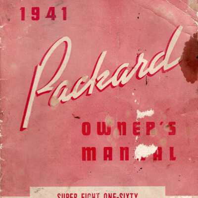 Packard Owner's Manual, 1941