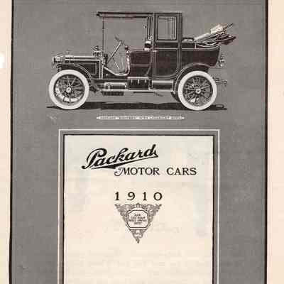 Packard Car Ad 1910