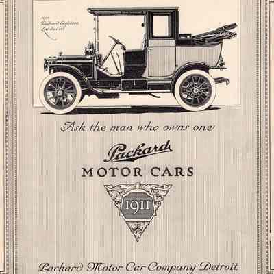 1911 Packard Car Ad