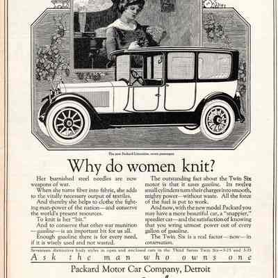 Packard Twin Six Why Women Knit