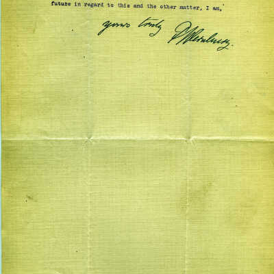 Letter from the Detroit Aeroplane Company